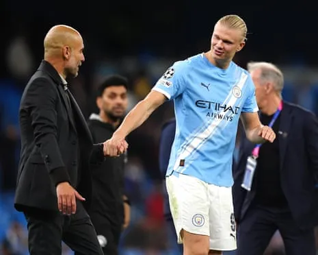 Erling Haaland Becomes Part of Exclusive Champions League 50-Goal Group, Hailed by Pep as Ronaldo and Messi's Peer