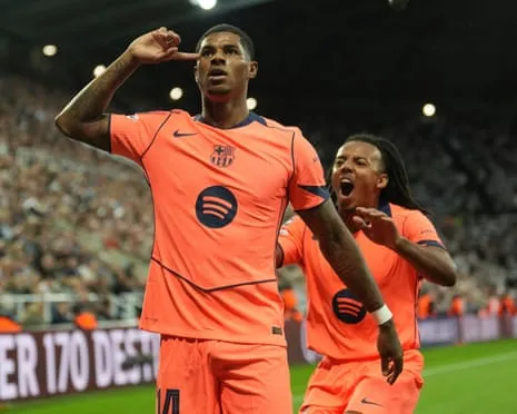 Forward disrupts the Magpies' important night and insists: ‘I am evolving at Barça’